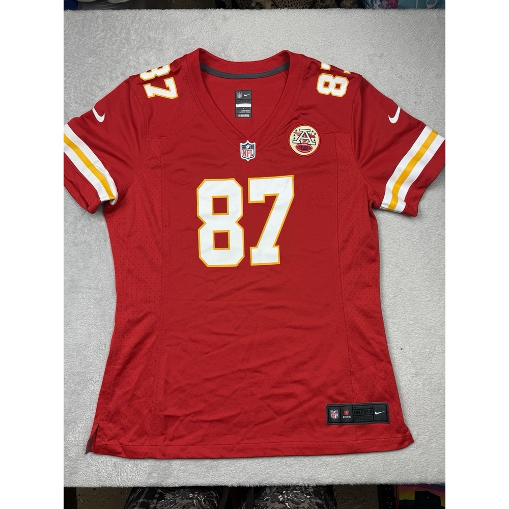 Nike NFL Kansas City Chiefs Travis Kelce #87 Women's Jersey Red Size L